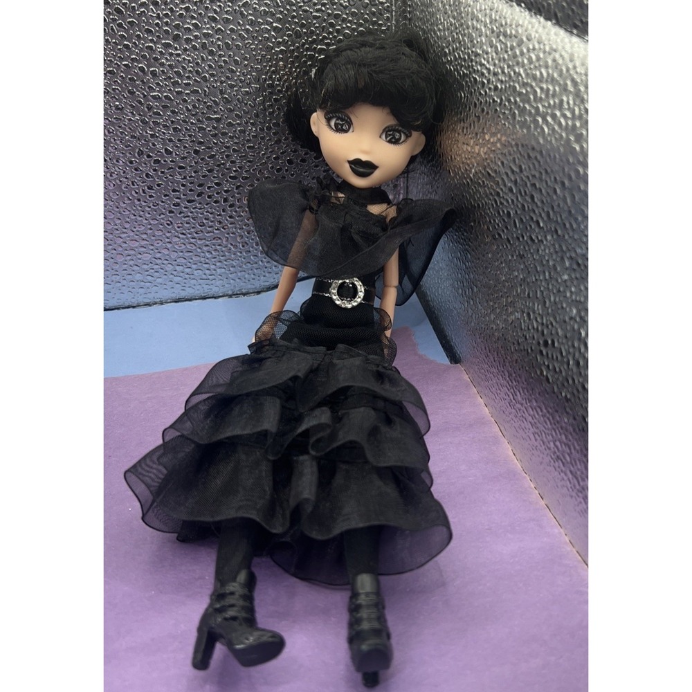 Wednesday Adams Doll Collectible Rave'N Wednesday Doll in Black Gown Unbranded